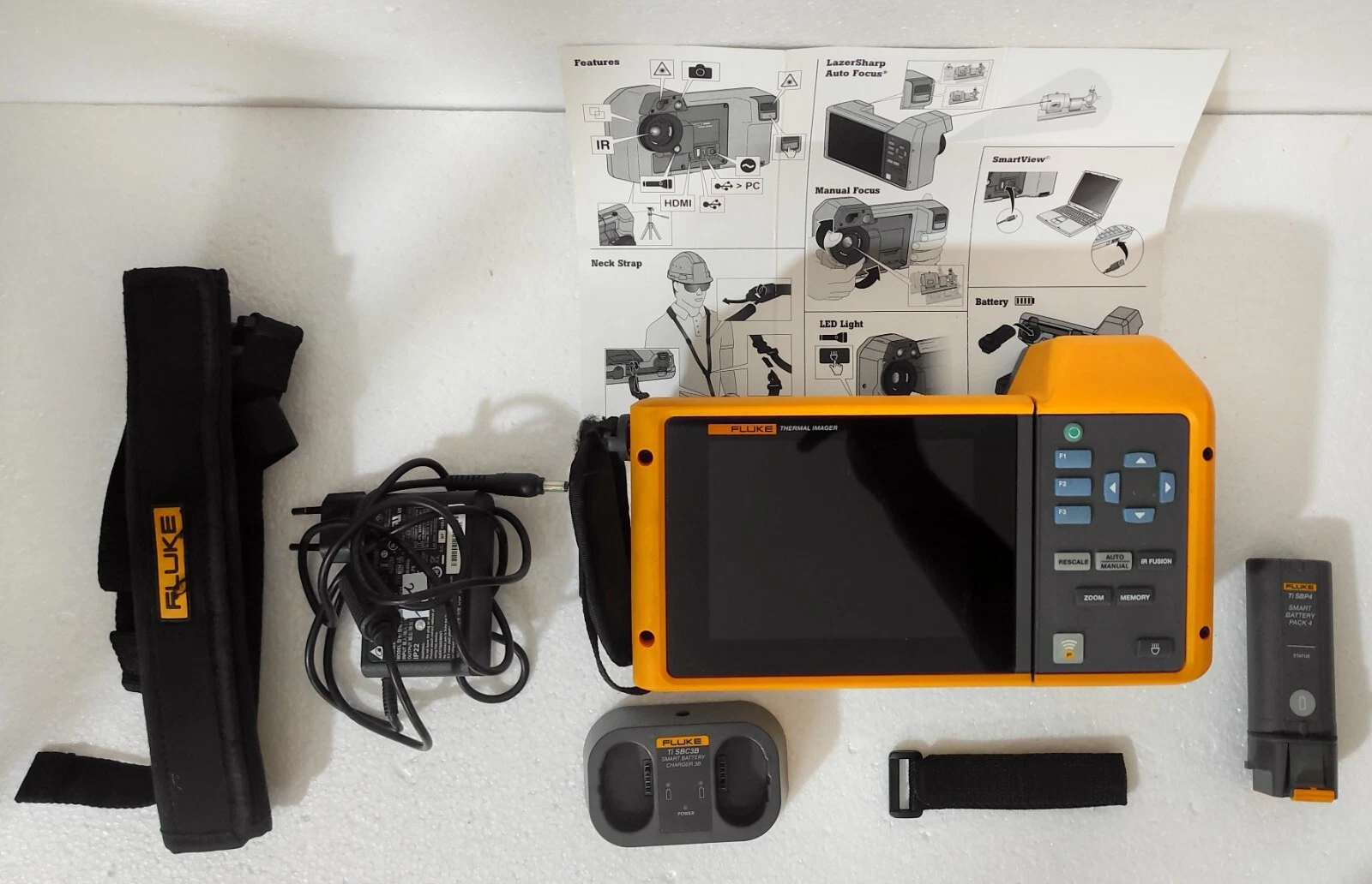 Fluke Tix520 Thermal Imager Infrared Camera Touch Screen Color LCD